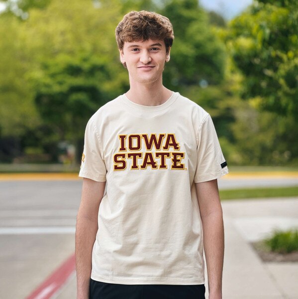 Pro Standard Iowa State I-State Cream T-shirt